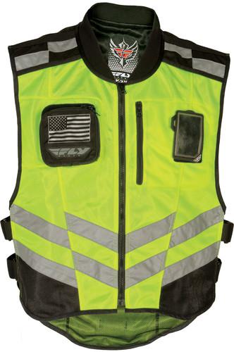 Fly racing fast pass vest flourescent yellow x-large - xxx-large