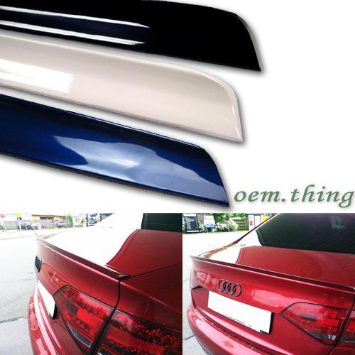 Painted audi a4 b8 s type trunk boot lip spoiler new 12 ○