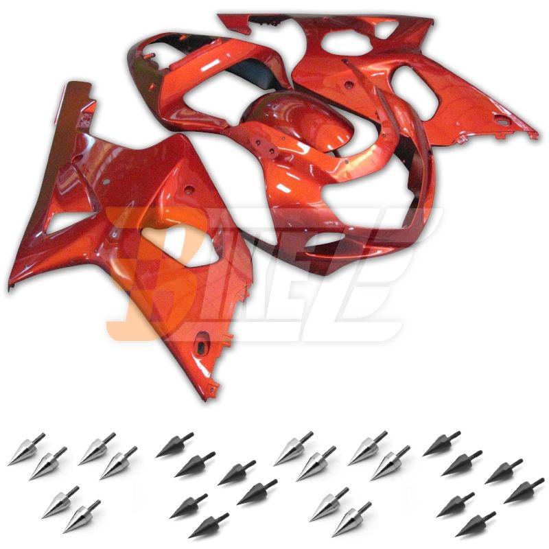 Bolt kit & injection fairing kit bodywork for suzuki gsx r 1000 k1 2001 2002 av