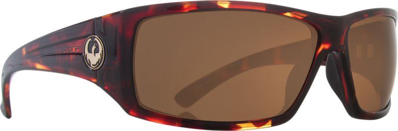 Dragon alliance cinch polarized sunglasses tortoise/performance polar lens