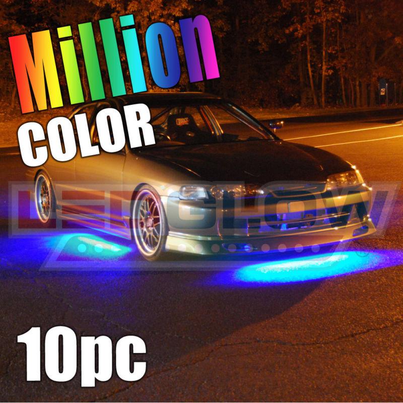 10pc million color led underbody underglow lighting kit