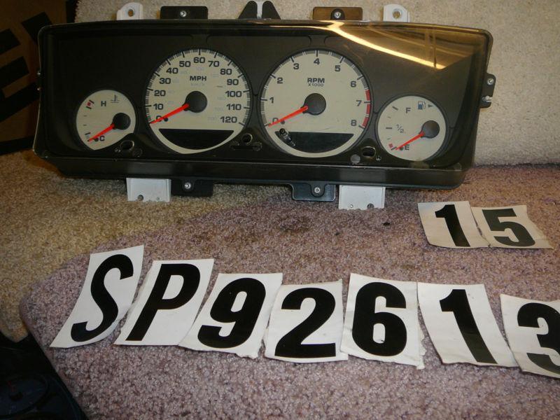 00,01,02 dodge plymouth neon speedometer gauge instrument cluster 208k