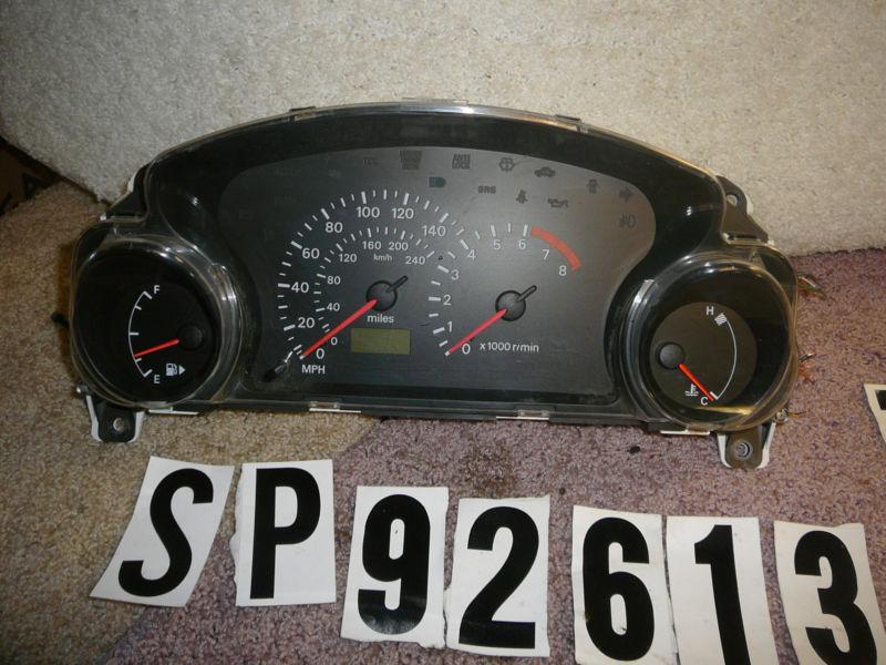 01,02 dodge stratus sebring mt instrument cluster speedometer gauge