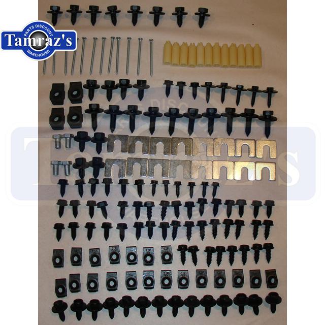 70 gto lemans tempest front end sheet metal assembly bolt fastener hardware kit