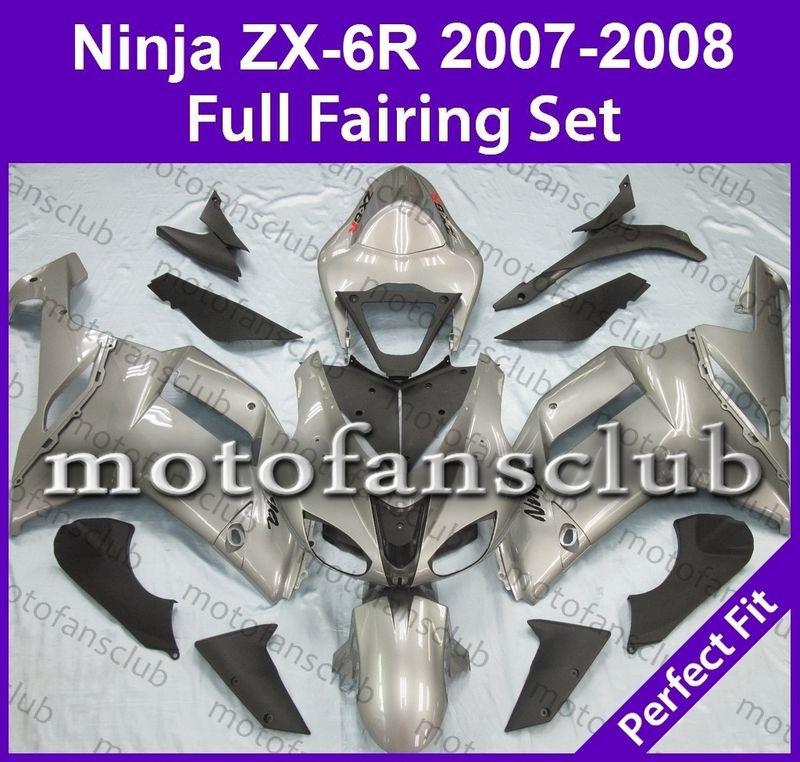 Fit kawasaki 07 08 zx6r zx 6r ninja 2007 2008 fairing bodywork plastics #05 c