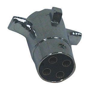 Pollak trailer connector, 4-way, plug/trailer-end, pkg 11-409v