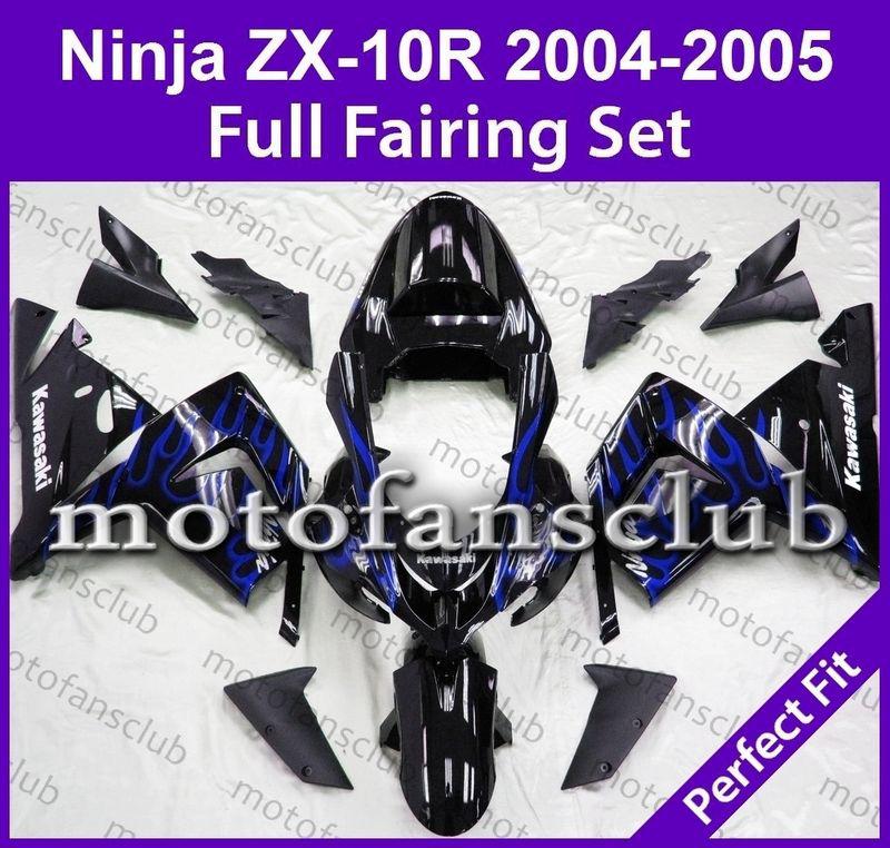 Fit kawasaki 04 05 zx 10r zx10r ninja 2004 2005 fairing bodywork plastics #13 c