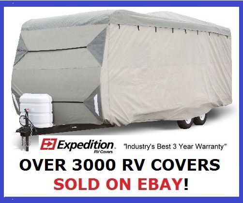 Travel trailer cover for rv travel camper 14' - 16'