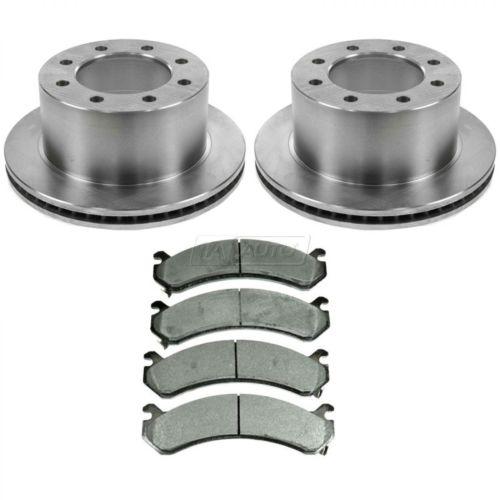 03-10 express savana van 3500 dually rear brake rotor & semi metallic pad set