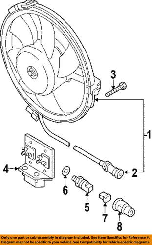 Volkswagen oem 8d0959455r engine cooling fan motor/radiator fan motor