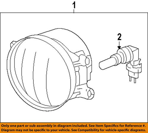 Toyota oem 812200d042 fog light-fog lamp assembly