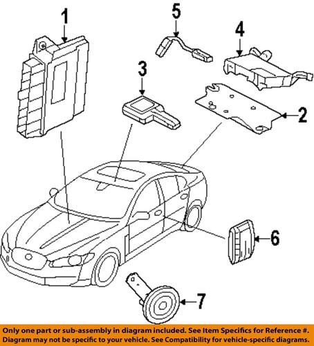 Jaguar oem c2z1109 alarm system-alarm horn