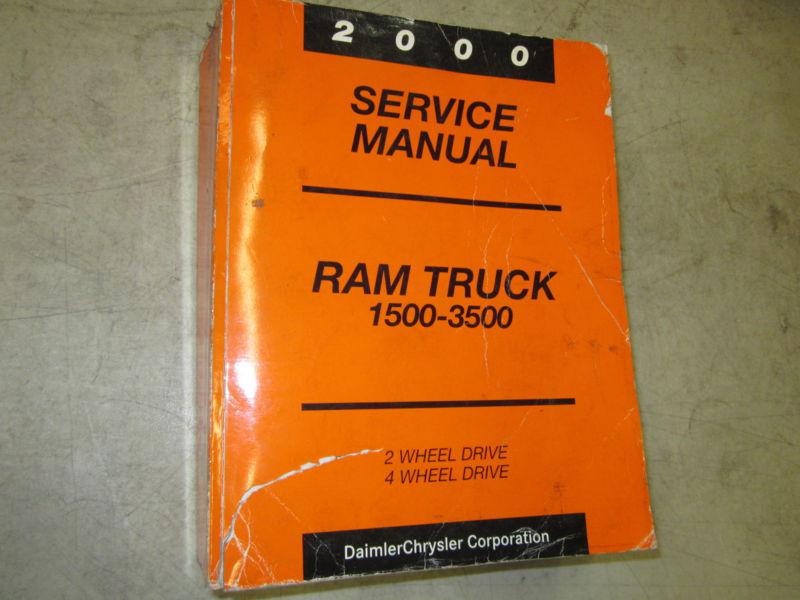 2000 dodge ram truck 1500-3500 service shop repair manual