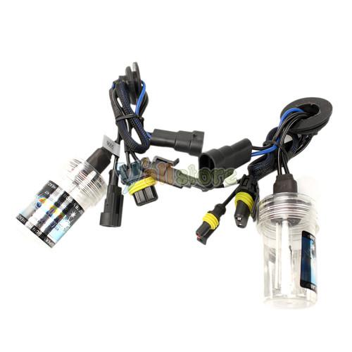 New 2 x hid xenon light 9005 6000k 35w bulbs deep white color high quality 