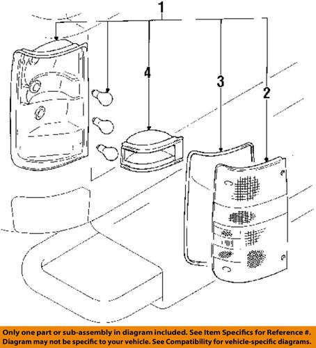 Toyota oem 8156189166 tail lamps-lens