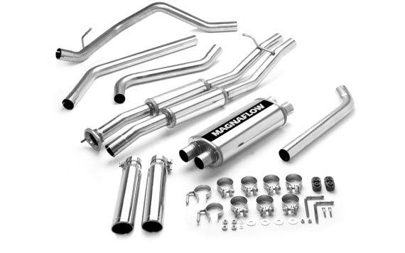 03-07 chevy silverado ss 6.0l magnaflow 2.5" cat-back dual exhaust system 15840