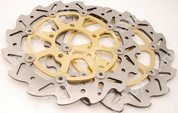 Front brake disc rotor kawasaki zx6r 636 zx 6r 6rr 10r z 750 1000 er6f er6n gold