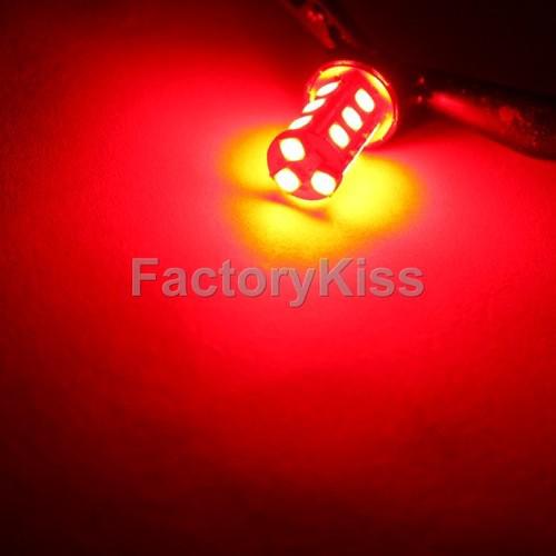 Gau auto 2 x car bulbs 3157 18-led 5050 smd red turn/tail light #374