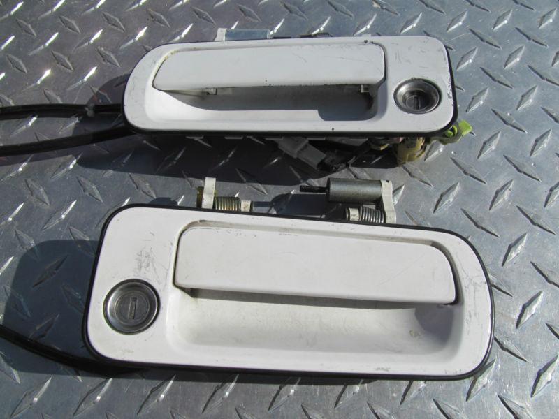 1987-1992 toyota supra outer door handles white exterior oem