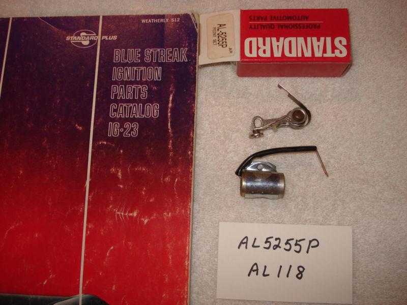 New  points & condenser 1956 chrysler desoto dodge plymouth v8 w/single points