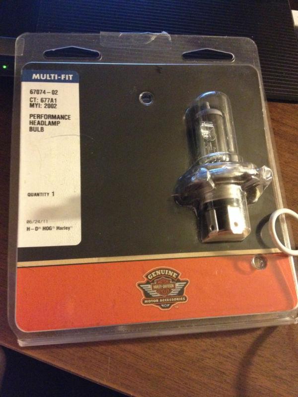 Harley davidson performance headlamp bulb new in box