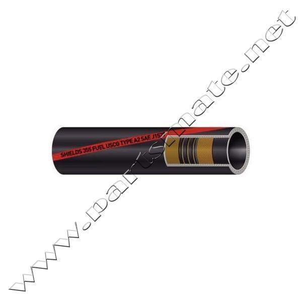 Shields 3551125 type a2 fuel fill hose - series 355 / 1 1/2 x 25