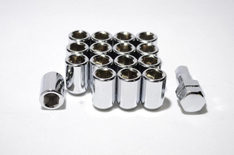 16x chrome 12x1.5mm tuner lug nuts cobalt mirage scion xa xb lancer ford focus