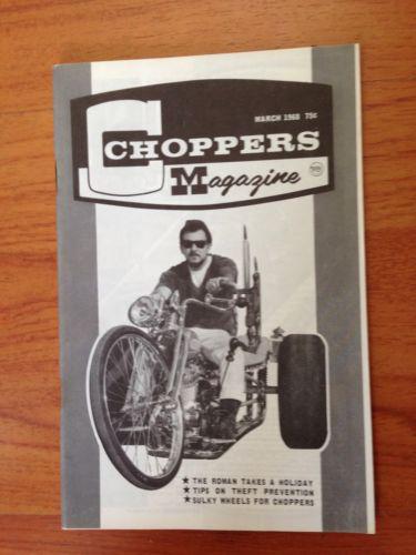 Vintage chopper roth choppers magazine march 1968 knucklehead panhead flathead k