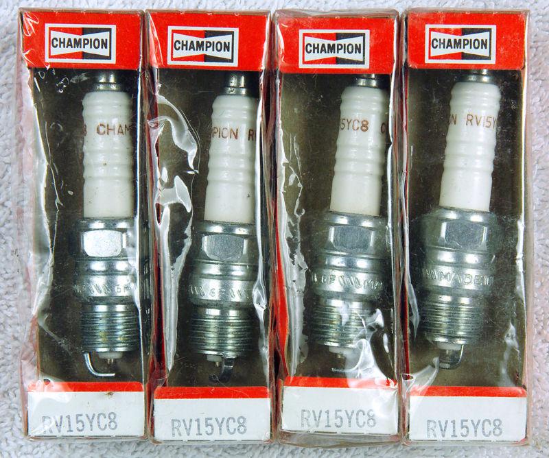 New rv15yc8 or 81 vintage champion spark plug (set of 4)  fits vintage gm & ford