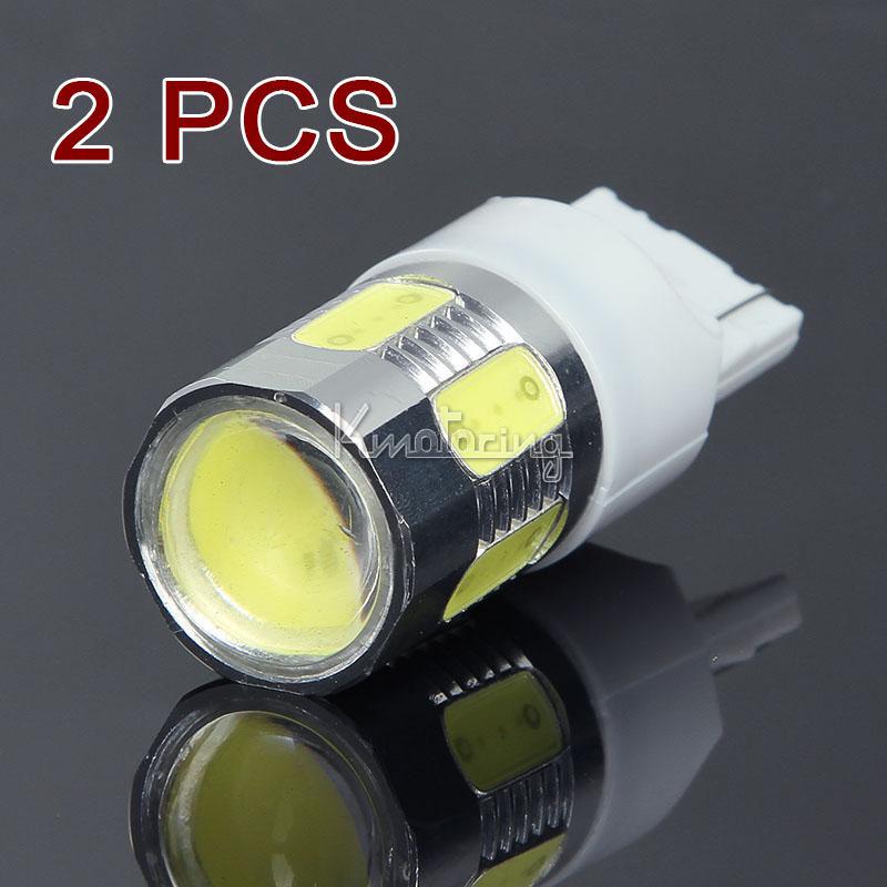 2* t20 7 cob 10w led car light tail stop rear turn signal parking brake lamp 12v