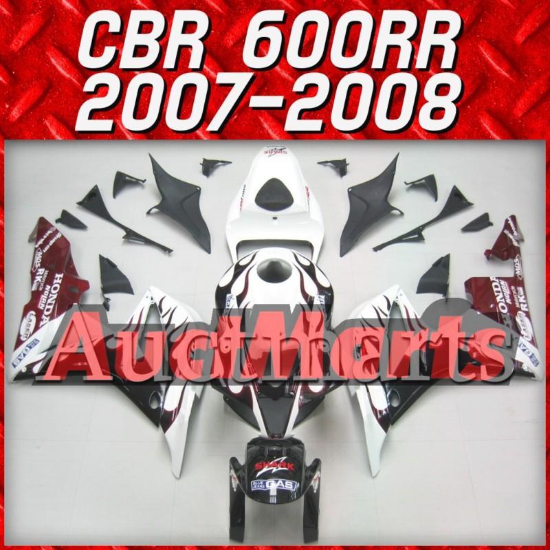 Fit honda 07 08 cbr600rr cbr 600 rr 2007 2008 fairing kit abs plastics c10 h25