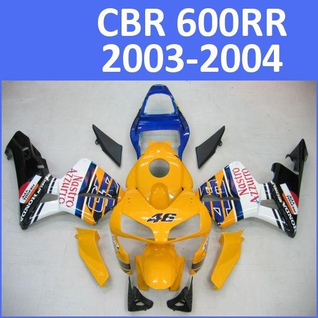 Fit honda 03 04 cbr600rr cbr 600 rr 2003 2004 fairing kit abs plastics d11 a11