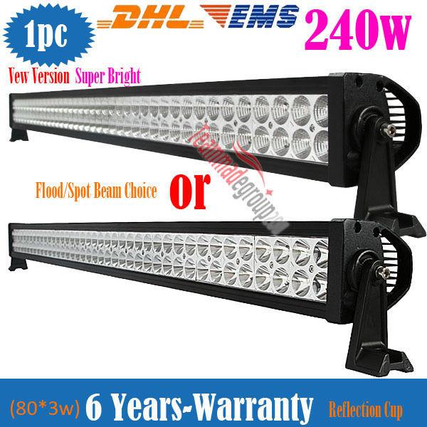 42" 240w led alloy work light bar flood/spot 4wd boat ute driving off road jeep