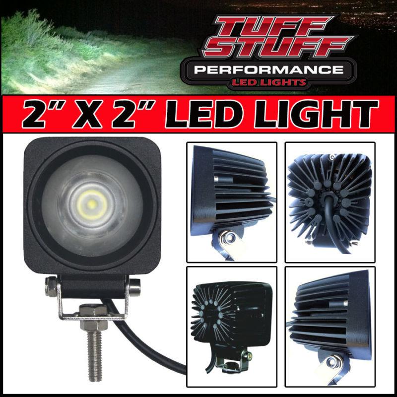 2" x 2" off road led spot beam fog light- single 10w cree led- 800 lumen