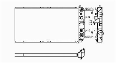 Sherman 99020 radiator fits acura integra automatic trans.