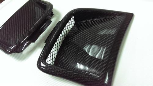 Subaru 10 wrx sti grb grf front bumper side vents carbon fiber