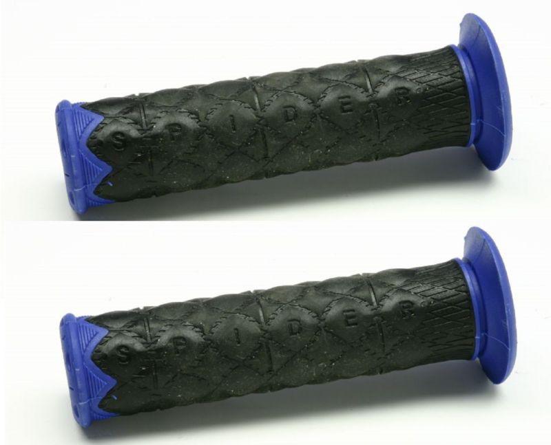 Spider blue motorcycle grips for kawasaki kz 400 550 650 750 1000 1974-198