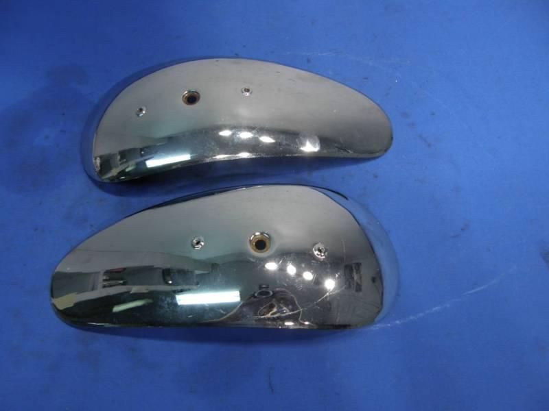 2 new chrome royal enfield tank covers, bullet, constellation,  36