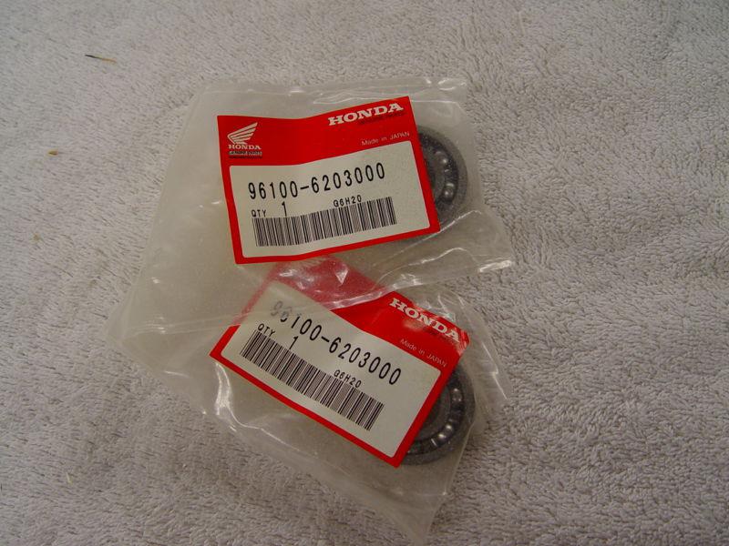 Nos new honda oem bearing  96100-6203000 two each