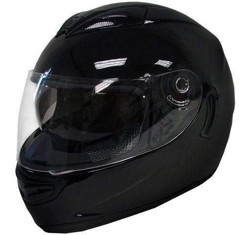 Smoke sun visor dual shield full face motorcycle street helmet black ~xl/xlarge