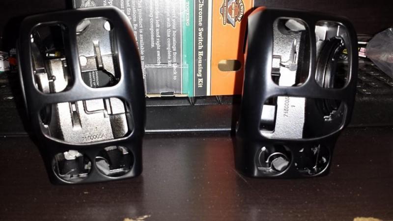 2014 harley davidson touring factory handlebar switch covers 