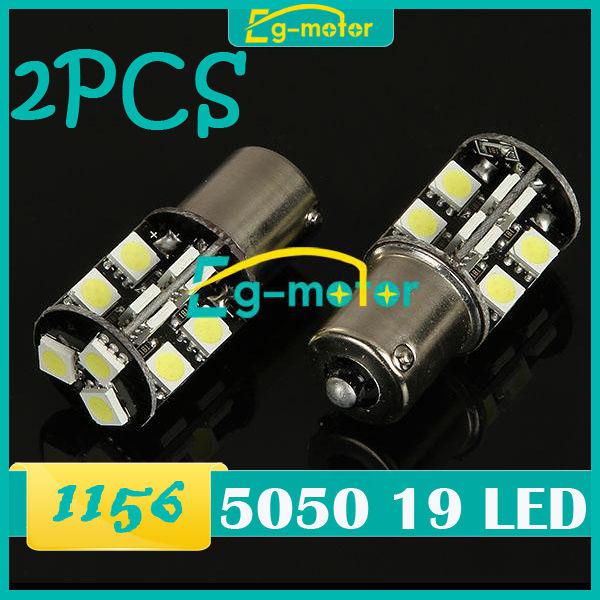 2pcs white 1156 5050 smd 19led canbus error free car led smd light interior bulb