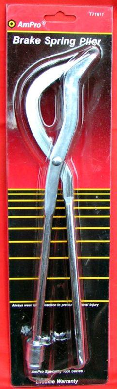 Brake spring pliers ampro t71611  drop forged steel, heat treated,  drum tool