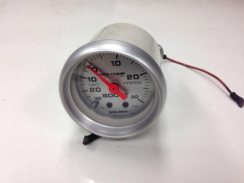 Autometer ultra-lite mechanical boost/vacuum gauge 2" silver face 4303 turbo :):