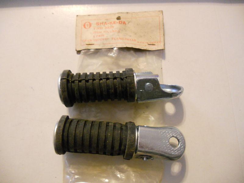 Nos vintage sha-ke-da footrest pegs yamaha enduro 80 bp-1