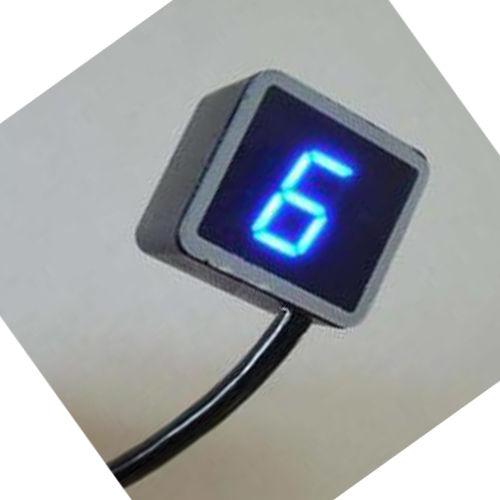 Universal led digital gear indicator motorcycle display shift lever sensor cth