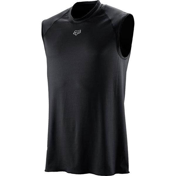 Black l fox racing first layer sleeveless jersey