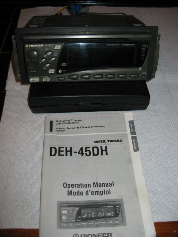 Pioneer super tuner deh-45dh, used but complete and works great!  no reserve!!