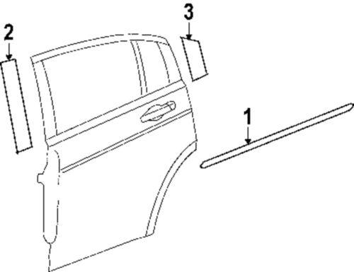 Mopar oem 4389634ad exterior-rear-applique