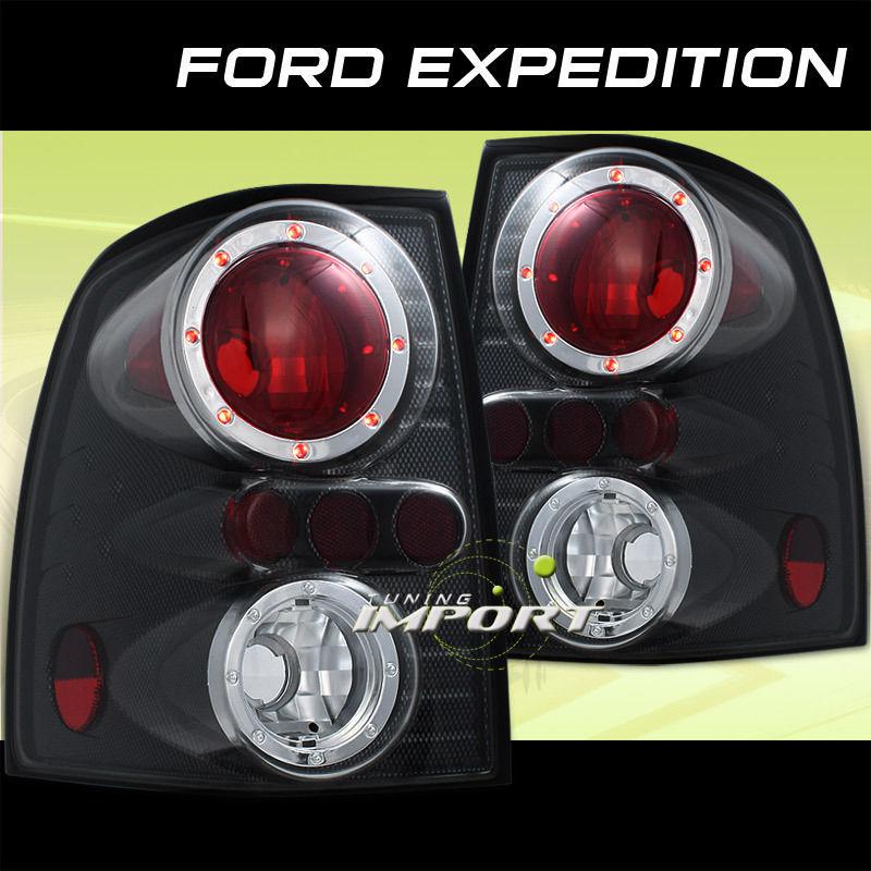 03-05 ford expedition xls carbon fiber style led altezza tail light left+right